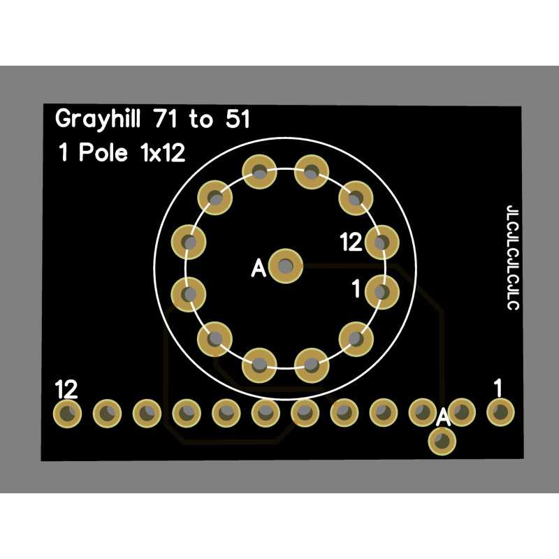 Adapateur Grayhill série 71 vers série 51 1D1P ProAudio G.C. - 1