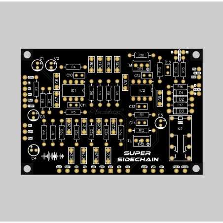 GSSL Super Sidechain Filter with relais IN/OUT - PCB