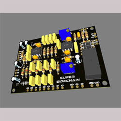 GSSL Super Sidechain Filter avec relais IN/OUT - PCB