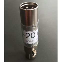 Attenuator -20 dB 600Ω XLR - ProAudioGC