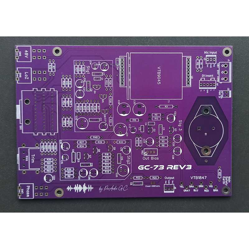 PCB Préamp GC-73 v3 (Neve Clone) ProAudio G.C.