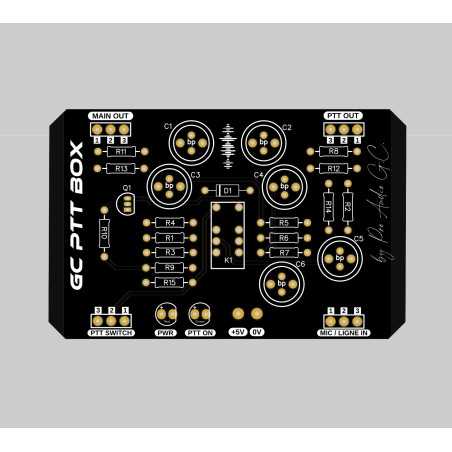 PTT BOX x1 - Passive balanced A/B switcher - PCB