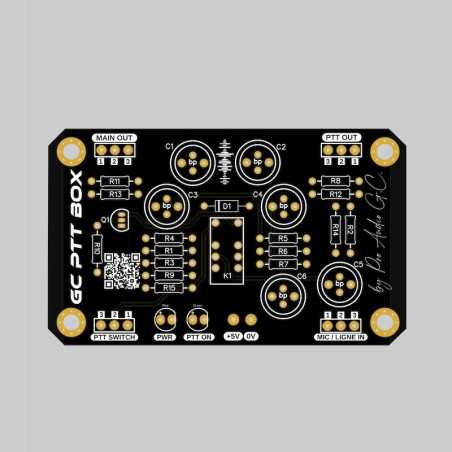 PTT BOX x1 - Passive balanced A/B switcher - PCB