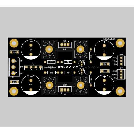 Power supply +16V -16V PCB V_2 ProAudio G.C. - 1